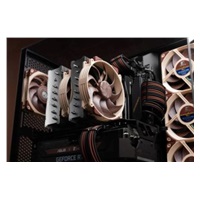 NOCTUA Chladič CPU NH-D15 G2 LBC, 2x 140mm, LGA1851, AM5, hnědá/stříbrná