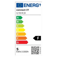 CONNECT IT Stolní LED lampa CLIP s klipem, černá