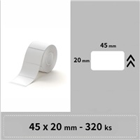 Niimbot štítky R 45x20mm 320ks Bílé pro B21, B21S, B3, B1S