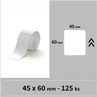 Niimbot štítky R 45x60mm 125ks Bílé pro B21, B21S, B3, B1S