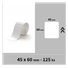 Niimbot štítky R 45x60mm 125ks Bílé pro B21, B21S, B3, B1S