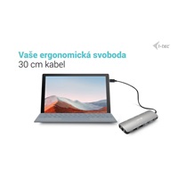 i-tec USB-C Metal Nano 2x HDMI Docking Station, PD 100W + Charger 100W (bundle)