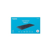 RAPOO Klávesnice UCK-6001 s 8v1 USB-C Hub, Drátová USB-C, CZ/SK, černá