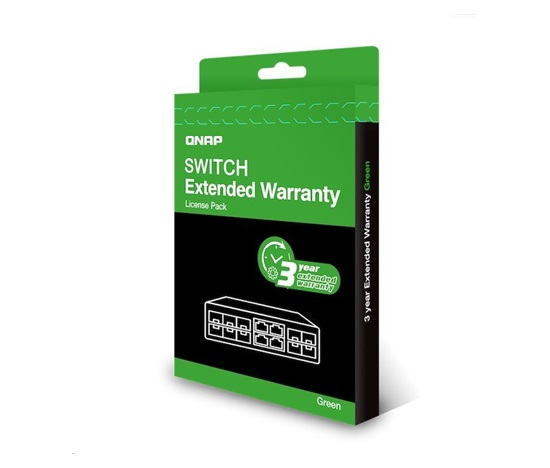 QNAP LW-SWITCH-GREEN-3Y elektronická prodlužujicí záruka 3 roky