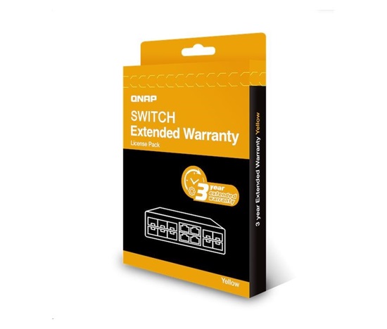 QNAP LW-SWITCH-YELLOW-3Y-EI elektronická prodlužujicí záruka 3 roky