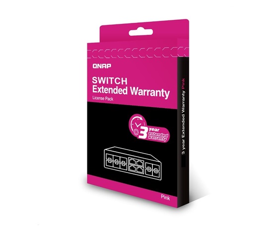 QNAP LW-NW-PINK-3Y-EI elektronická prodlužujicí záruka 3 roky
