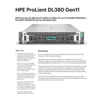 HPE PL DL380g11 4410Y (2.0/12C/30M) 32G MR408i 8SFF 1000W 4x1Gb 2U RENEW P52560-421