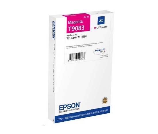 Atramentová kazeta EPSON WorkForce-WF-6xxx XL Magenta 39 ml