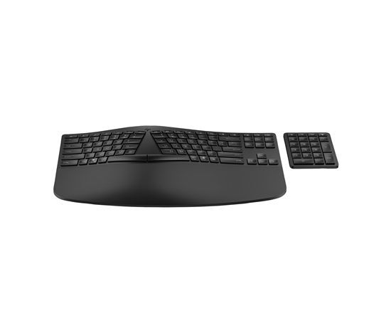 HP 960 Black Ergonomic Wireless Keyboard - bezdrátová ergonomická klávesnice CZ/SK