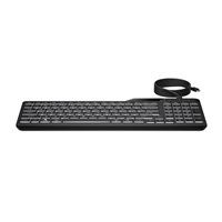 HP 400 Backlit Wired Keyboard - drátová podsvícená klávesnice CZ/SK