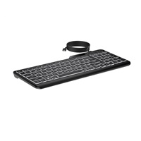 HP 400 Backlit Wired Keyboard - drátová podsvícená klávesnice CZ/SK