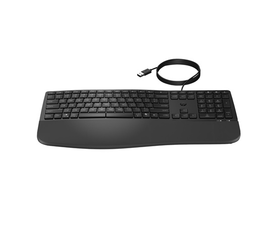 HP 480 Comfort Wired Keyboard - drátová ergonomická klávesnice CZ/SK