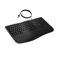 HP 480 Comfort Wired Keyboard - drátová ergonomická klávesnice CZ/SK