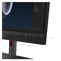 LENOVO LCD ThinkVision 27 3D - 27'',IPS,matný,16:9,3840x2160(2D),1920x2160(3D),4ms,HDMI,DP,USB-C,USB Hub,RJ45,VESA,Pivot