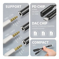 AXAGON ADA-HCPD, USB-C na 3.5mm jack - Hi-Res DAC audio adaptér, 384kHz/32bit, stereo, PD 60W 3A