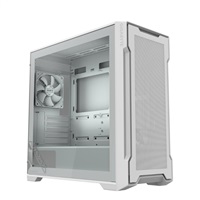 GIGABYTE case GB-C102GI, Mid Tower, 2x USB3.0, Průhledná bočnice, 2x 120mm Fan, bílá