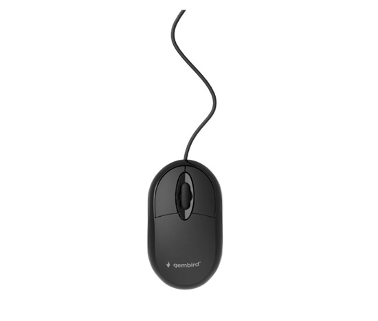 Myš GEMBIRD MUS-ERGO-01, drôtová, optická, vertikálna, 1200-3200 dpi, USB, čierna