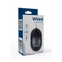 Myš GEMBIRD MUS-ERGO-01, drôtová, optická, vertikálna, 1200-3200 dpi, USB, čierna