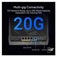 ASUS Router RT-BE86U, Herní WiFi7 Router, AiMesh, 2xWAN, 3xLAN, 1xUSB 3.2