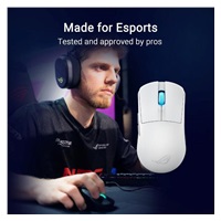 ASUS Herní myš ROG Harpe Ace Mini, Bezdrátová BT, RF 2.4GHz, bílá