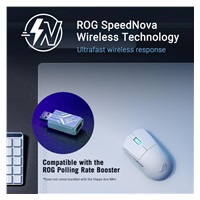 ASUS Herní myš ROG Harpe Ace Mini, Bezdrátová BT, RF 2.4GHz, bílá