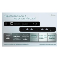 i-tec Universal Dual 4K Display Docking Station, Power Delivery 85W