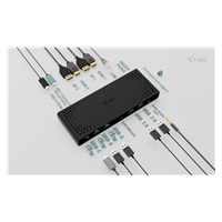 i-tec Universal Dual 4K Display Docking Station, Power Delivery 85W + i-tec USB-C Charger 100W