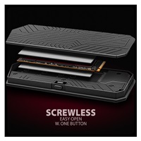 AXAGON EEM2-GAM, USB-C 10Gbps - NVMe & SATA SSD GAME M.2 box, bez skrutiek