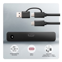 AXAGON ADSA-FPX, USB-C 10Gbps - SATA 6G, 2.5"/3.5" SSD/HDD FAST PORT X adaptér, vrátane AC napájača