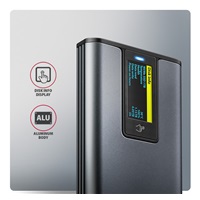 AXAGON EEM2-SD2 USB-C 10Gbps - M.2 NVMe & SATA SSD kovový DISPLAY box, bez skrutiek