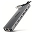 AXAGON HMC-7HX2, USB 5Gbps hub, 2x USB-A, USB-C, 2x HDMI 4k/60Hz, RJ-45 GLAN, PD 100W, kábel USB-C 15cm