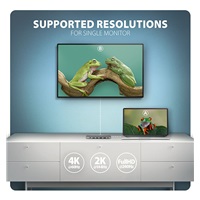 AXAGON HMC-7HX2, USB 5Gbps hub, 2x USB-A, USB-C, 2x HDMI 4k/60Hz, RJ-45 GLAN, PD 100W, kábel USB-C 15cm