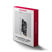 AXAGON PCEU-430RS, PCIe radič, 4x USB 5Gbps port, SATA napájanie, Renesas PD720201, SP