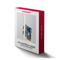 AXAGON PCEU-232RS, PCIe radič, 2+2x USB 5Gbps port, SATA napájanie, Renesas PD720201, SP & LP