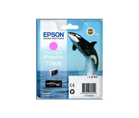 Atramentová tyčinka EPSON ULTRACHROME HD "Scythe" - Vivid Light Magenta - T7606 (25,9 ml)