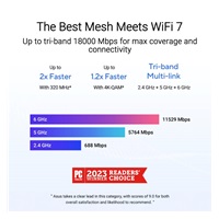 ASUS ZenWifi BT10 3-pack, WiFi7 Extendable Router, AiMesh, 2x WAN/LAN, 1x LAN, 1x 3.0