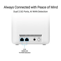 ASUS ZenWifi BD4 3-pack, WiFi7 Extendable Router, AiMesh, 2x WAN/LAN