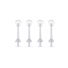 TrueLife AquaFloss L-series jets Tongue Cleaner 4 pack