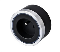 Viking zásuvkový modul A30, zásuvka 230 V, stříbrno-černá