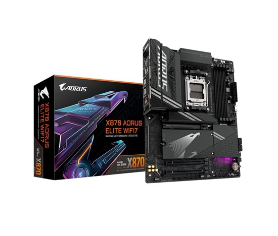 GIGABYTE MB Sc AM5 X870 A ELITE WIFI7, AMD X870, 4xDDR5, 2xHDMI, 2xUSB4, WiFi