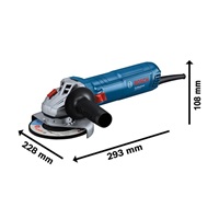 Bosch GWS 12-125 úhlová bruska, 1200 W, 11.000 ot/min, aretovatelný spínač, hrubovací kotouče