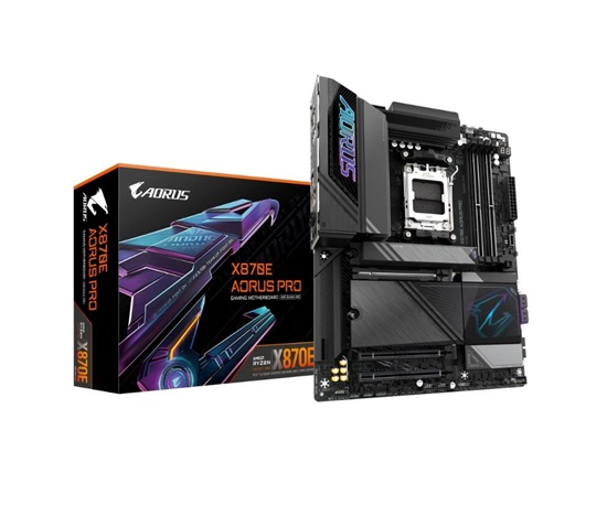 GIGABYTE MB Sc AM5 X870E AORUS PRO, AMD X870, 4xDDR5, 2xHDMI, 2xUSB4, WiFi