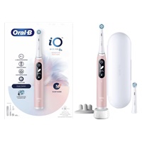 Oral-B iO Series 6s elektrický zubní kartáček, časovač, tlakový senzor, 5 programů, aplikace Oral-B, růžová