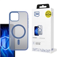 3mk ochranný kryt Frosty MagCase Blue pro Apple iPhone 15 Plus