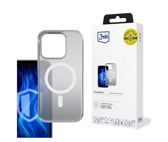 3mk ochranný kryt Frosty MagCase White pro Apple iPhone 15 Pro