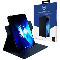 3mk ochranné pouzdro Universal Tablet Case pro tablety 9-11", Dark Blue