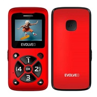 EVOLVEO Mobilní telefon pro seniory EasyPhone ID, červená