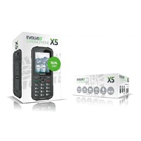 EVOLVEO StrongPhone X5, vodotěsný odolný Dual SIM telefon, černo-šedá