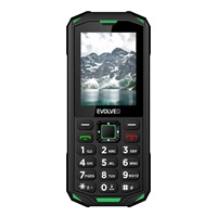 EVOLVEO StrongPhone X5, vodotěsný odolný Dual SIM telefon, černo-zelená