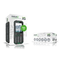 EVOLVEO StrongPhone X5, vodotěsný odolný Dual SIM telefon, černo-zelená